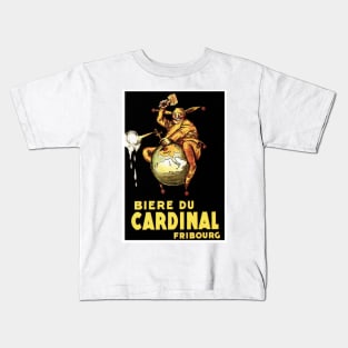 BIERE DU CARDINAL BEER Achille Mauzan Vintage Art Deco Kids T-Shirt